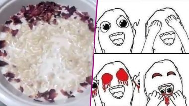 Woman Makes Maggi With Milk Instead of Water! Twitter is Disgusted With the Recipe Video (Check Viral Tweet)