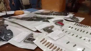 Maharashtra Police Seize Huge Cache of Arms and Ammunition, Narcotic Substance From Palghar Ahead of Assembly Elections; Two Arrested