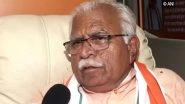 Manohar Lal Khattar Targets Sonia Gandhi Over Her Return as Congress Chief, Says 'Khoda Pahad Nikli Chuhiya'