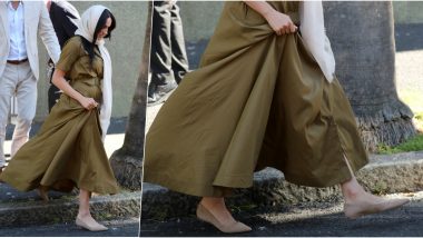 USD 100! That's Price of Meghan Markle's Oatmeal Suede Flats She Wore During Royal Tour in South Africa