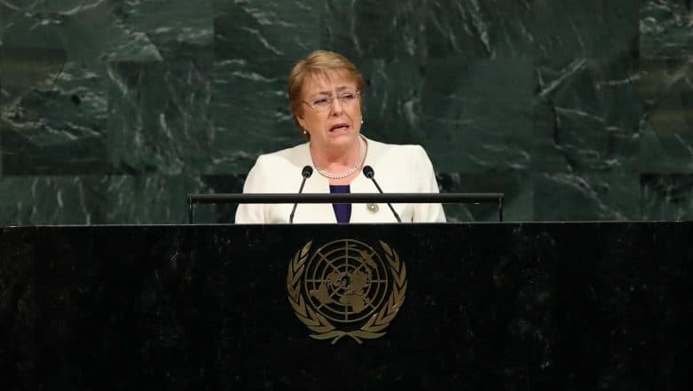 UN Rights Chief Michelle Bachelet Asks India, Pakistan to Respect and Protect Human Rights of Kashmiris UN Rights Chief Michelle Bachelet Asks India, Pakistan to Respect and Protect Human Rights of Kashmiris