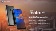 Moto E6S Smartphone With Dual Rear Camera To Be Launched in India On September 16; Expected Prices, Features & Specifications