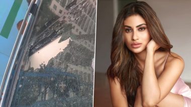 Mouni Roy Slams Mumbai Metro Officials After a 'Huge Rock' Falls on Her Car's Sunroof (Watch Video)