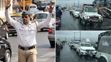 Motor Vehicle (Amendment) Act, 2019 Not Applicable to VIPs? Video Shows 'VIP' Car Moving On Wrong Side While Mumbaikars Struggles on Flooded Roads, Twitterati Fume