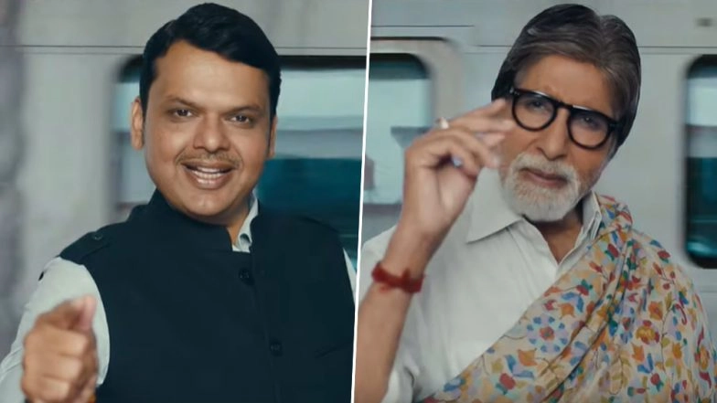 Mumbai Metro: Maharashtra CM Devendra Fadnavis, Amitabh Bachchan Feature in 'Mumbai in Minutes' Video Promoting Metro Line
