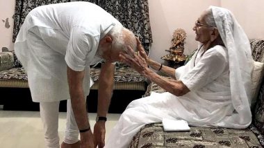 Narendra Modi's 69th Birthday to Start With His Mother Heeraben Modi's Blessing