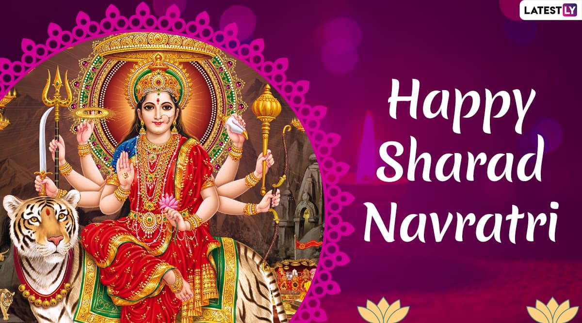 Happy Shardiya Navratri Wishes Stickers, Quotes in English, SMS, Greetings,  GIF, HD Images, and Wallpapers for Facebook, Instagram, Twitter & WhatsApp