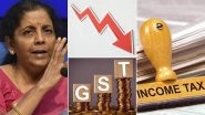 Economic Crisis in India: Nirmala Sitharaman Quashes Manmohan Singh's Claims on GDP Data, GST Collections Decline; Here's All the Financial Development From August 2019