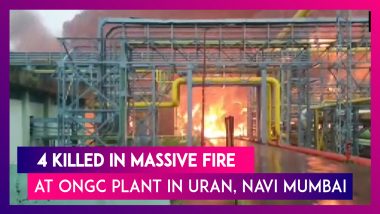 Four Killed in Massive Fire at ONGC Plant in Uran, Navi Mumbai