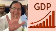 'What is 5%': P Chidambaram Mocks Narendra Modi Govt on Falling GDP When Questioned by Media Outside Delhi Court; Watch Video