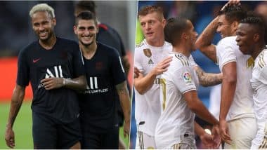 PSG vs Real Madrid, UEFA Champions League Live Streaming Online: Where to Watch CL 2019–20 Group Stage Match Live Telecast on TV & Free Football Score Updates in Indian Time?