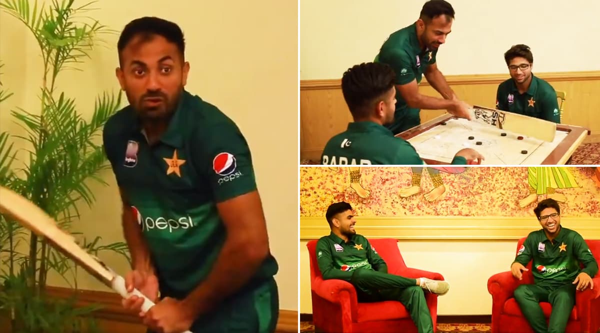 Pakistan Cricketers Enjoy a Fun Session Ahead of the 1st ODI Against Sri Lanka in Karachi (Watch Video) Pakistan Cricketers Enjoy a Fun Session Ahead of the 1st ODI Against Sri Lanka in Karachi (Watch Video)
