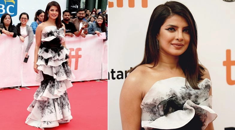 Priyanka Chopra Jonas Stuns In a Marchesa Gown at TIFF 2019 for The Sky Is Pink Premiere