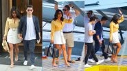 Priyanka Chopra Steps Out On A Yacht Date With Husband Nick Jonas In A Plunging Neckline Blouse And A White Mini Skirt - View Pics!
