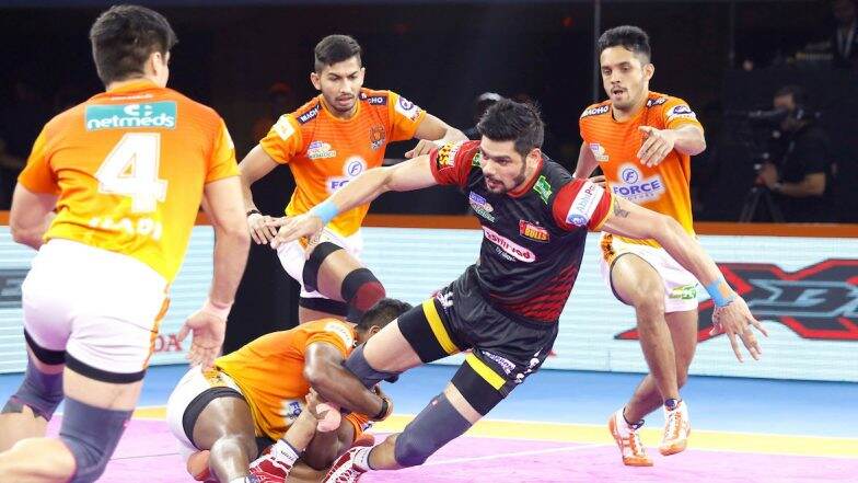 PKL 2019 Results: Pankaj Mohite Stars as Puneri Paltan Beat Bengaluru Bulls 42-38 at Shree Shiv Chhatrapati Sports Complex PKL 2019 Results: Pankaj Mohite Stars as Puneri Paltan Beat Bengaluru Bulls 42-38 at Shree Shiv Chhatrapati Sports Complex