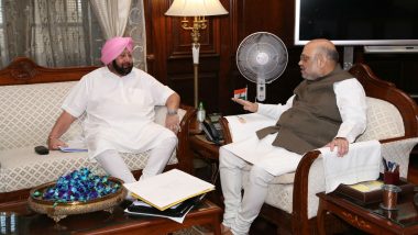 Captain Amarinder Singh Meets Union Home Minister Amit Shah at His Residence Amid Punjab Congress Crisis