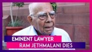 Ram Jethmalani Passes Away: High Profile Cases The Eminent Lawyer Was Known For