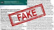 All RBI Officers' Leave Cancelled? Here's a Fact Check as Fake News Goes Viral Amid Ongoing Economic Slowdown