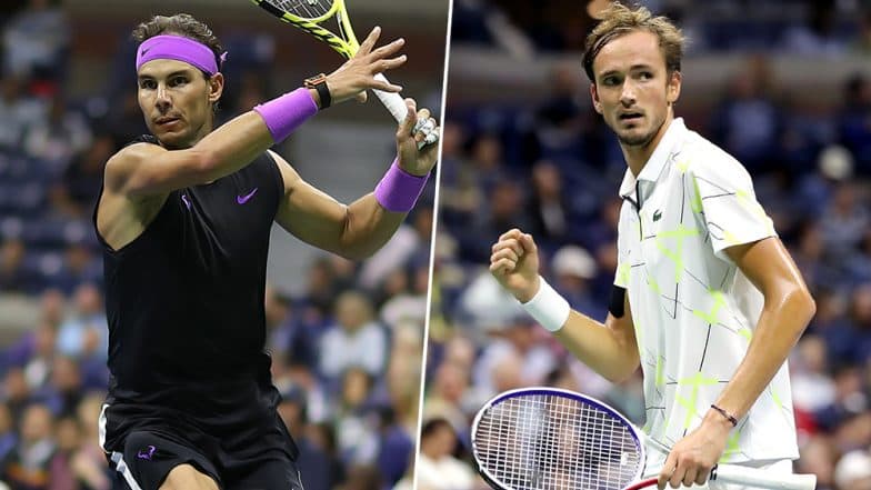 Rafael Nadal vs Daniil Medvedev, US Open 2019 Final Live Streaming & Match Time in IST: Get Telecast & Free Online Score Details of Men's Singles Tennis Match in India Rafael Nadal vs Daniil Medvedev, US Open 2019 Final Live Streaming & Match Time in IST: Get Telecast & Free Online Score Details of Men's Singles Tennis Match in India