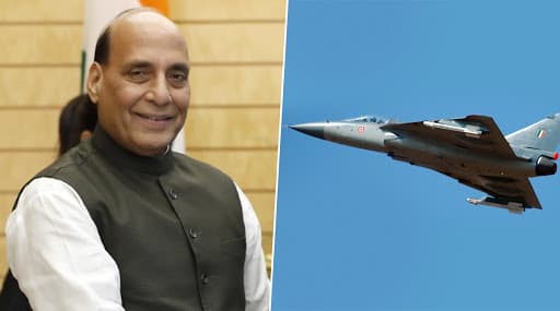 Defence Minister Rajnath Singh to Fly in LCA Tejas From Bengaluru on September 19 Defence Minister Rajnath Singh to Fly in LCA Tejas From Bengaluru on September 19