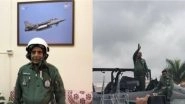 Rajnath Singh Flies On Board LCA Tejas From HAL Airport in Bengaluru, Becomes First Defence Minister to Fly On The Light Combat Aircraft; Watch Video