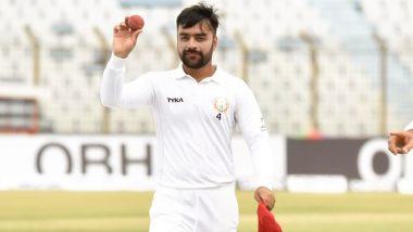 Afghanistan vs Bangladesh, One-Off Test: Rashid Khan Overtakes Imran Khan, Becomes Youngest Captain Ever to Score 50, Clinch 5 Wickets