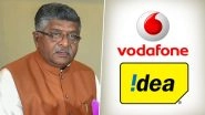 Ravi Shankar Prasad Rejects Vodafone-Idea's Request to Intervene to Raise Tariffs in Telecom Sector, Says 'Set Your House in Order to Take on Competition'