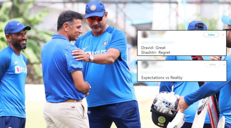 BCCI Shares Ravi Shastri and Rahul Dravid’s Photo, Trolled by Twitterati