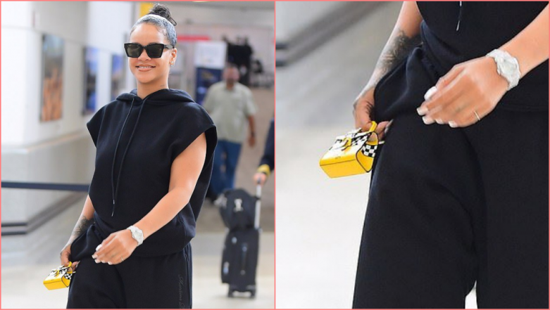 Bottega Veneta Padded Cassette Bag worn by Rihanna JFK Airport