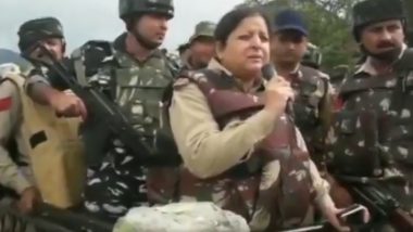 Jammu And Kashmir: Woman SSP Asks Militants to Surrender During Ramban Encounter, Watch Video