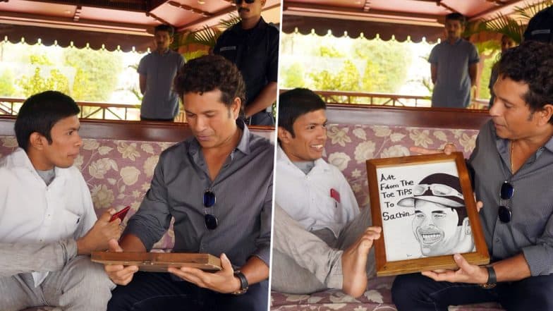 Onam 2019: Sachin Tendulkar Wishes Everyone on Auspicious Festival With Motivating Post on Twitter, Shares Photo With Special Sketch Artist From Kerala Onam 2019: Sachin Tendulkar Wishes Everyone on Auspicious Festival With Motivating Post on Twitter, Shares Photo With Special Sketch Artist From Kerala