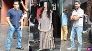 Ganesh Chaturthi 2019: Salman Khan, Giorgia Andriani, Prabhudheva Visit Arpita Khan Sharma&rsquo;s Residence for Ganpati Darshan (Videos/Pics)
