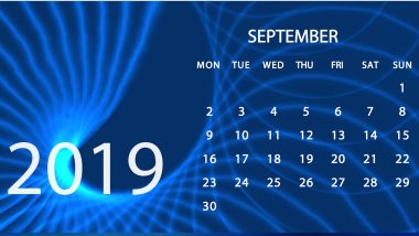 September 2019 Festivals, Events and Holiday Calendar: Ganesh Chaturthi, Teachers' Day, Sharad Navratri; Know All Important Dates and List of Fasts for the Month