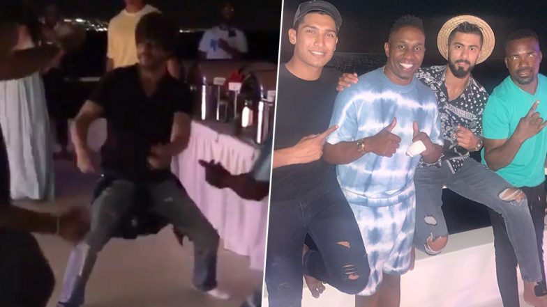 Shah Rukh Khan and Dwayne Bravo Shake Leg on ‘Lungi Dance’ Song Amid Ongoing CPL 2019, Watch Instagram Videos of Their Boat Party