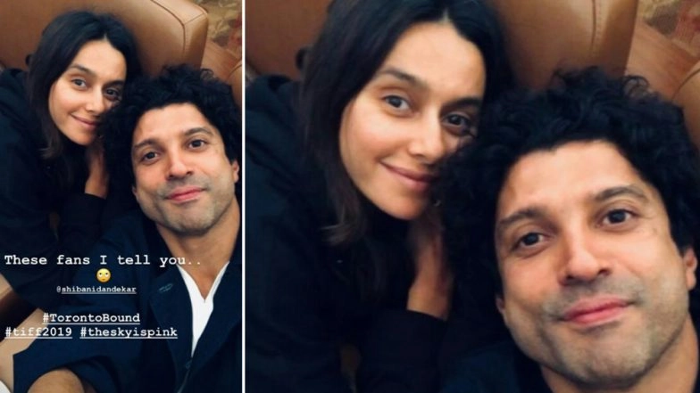 Farhan Akhtar Calls GF Shibani Dandekar His 'Fan' as he Heads For 'The Sky Is Pink' Premiere at TIFF 2019 (View Pic)