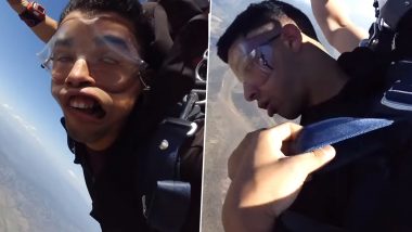 Tired of Paragliding 'Land Kara De Bhai' Video? New Video of US Marine Fainting Thrice While Skydiving Goes Viral