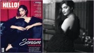 Sonam Kapoor Looks Stunning in Black Jumpsuit With a Ruffled Cape on Hello India Magazine Cover&rsquo;s September Issue