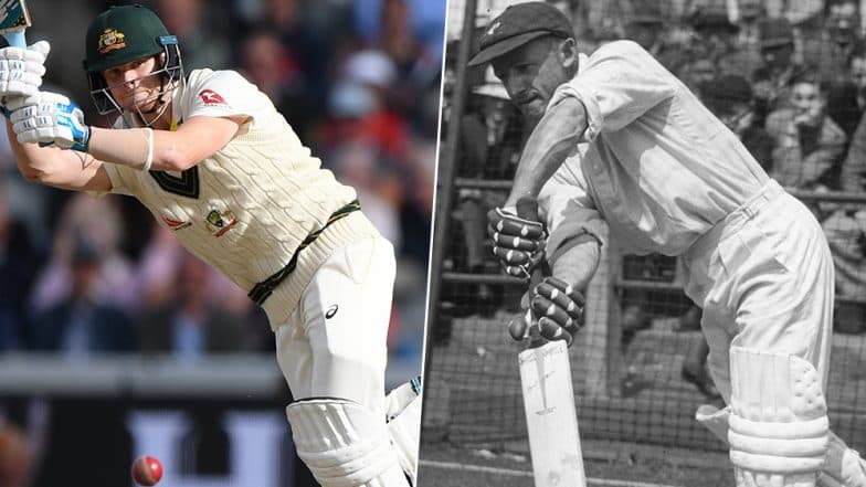 Steve Smith Eyes Sir Don Bradman’s Record As He Gets Closer to Smashing Most Runs in a Single Ashes Series During England vs Australia 5th Test Steve Smith Eyes Sir Don Bradman’s Record As He Gets Closer to Smashing Most Runs in a Single Ashes Series During England vs Australia 5th Test