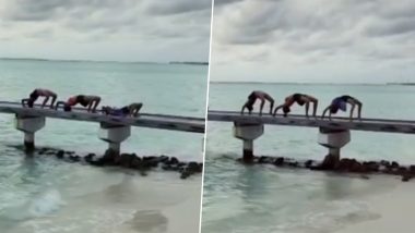 Sushmita Sen and Daughters Show Their Flexi Side in Paradise, Video Inside