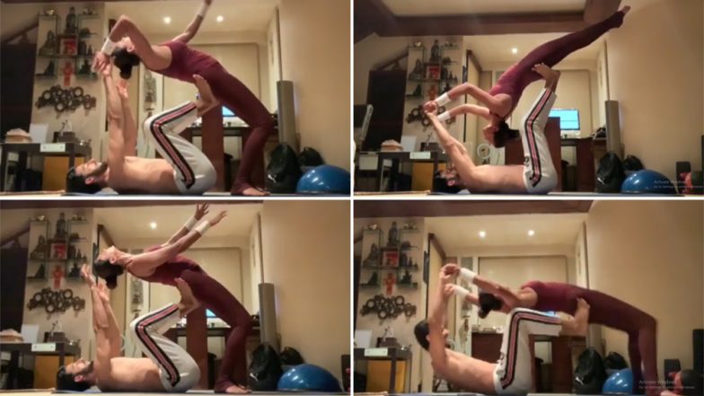 Sushmita Sen 'Bends Backwards' For Boyfriend Rohman Shawl, Literally! Watch Their Beautiful Work-Out Video