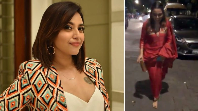Swara Bhasker Loses Footwear on Her Way Back from Ganpati Darshan