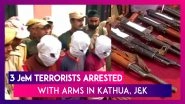 Three JeM Terrorists Arrested By J&K Police With Truck Carrying Arms And Ammunition Seized In Kathua