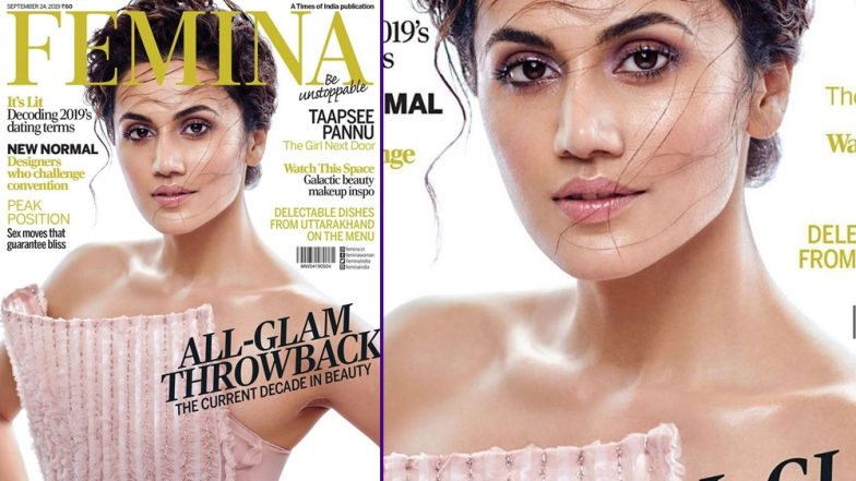 Taapsee Pannu Looks Beautiful in Pink on the Cover of Femina Magazine's September Edition (View Pic)
