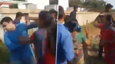 Tamil Nadu: Man Thrashed by His Two Wives in Public After He Attempts to Marry Third Time in Coimbatore (Watch Video)