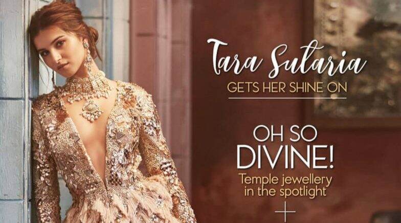 Tara Sutaria Looks Divine in Nude-Hued Gown on Latest Magazine Cover (View Pics)