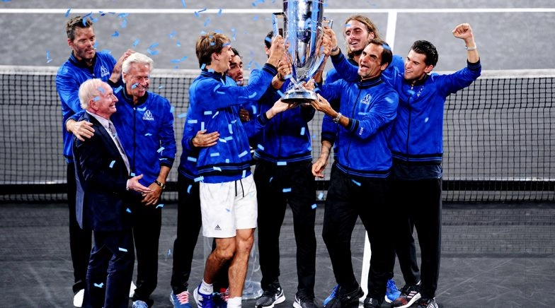 Roger Federer Has a Dream Come True Moment After Team Europe Lifts Laver Cup 2019 Trophy