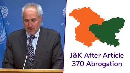 Kashmir Issue: 'Our Position on Mediation Remains Same', Says UN Secretary-General's Spokesperson Kashmir Issue: 'Our Position on Mediation Remains Same', Says UN Secretary-General's Spokesperson
