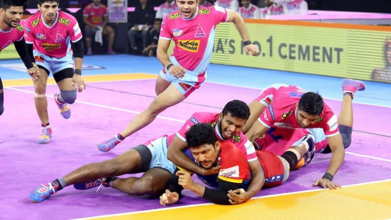 PKL 7 Match Report: UP Yoddha Defeat Pink Panthers 32-38 PKL 7 Match Report: UP Yoddha Defeat Pink Panthers 32-38