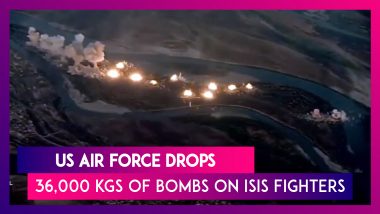 US Air Force Drops 36,000 Kgs Of Bombs On Qanus Island In Iraq, F-15 & F-35 Jets Used In Operation