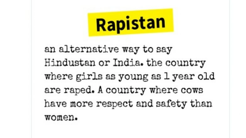Urban Dictionary Mischievously Edited to Define India or Hindustan As ‘Rapistan’, Netizens Fume in Disbelief